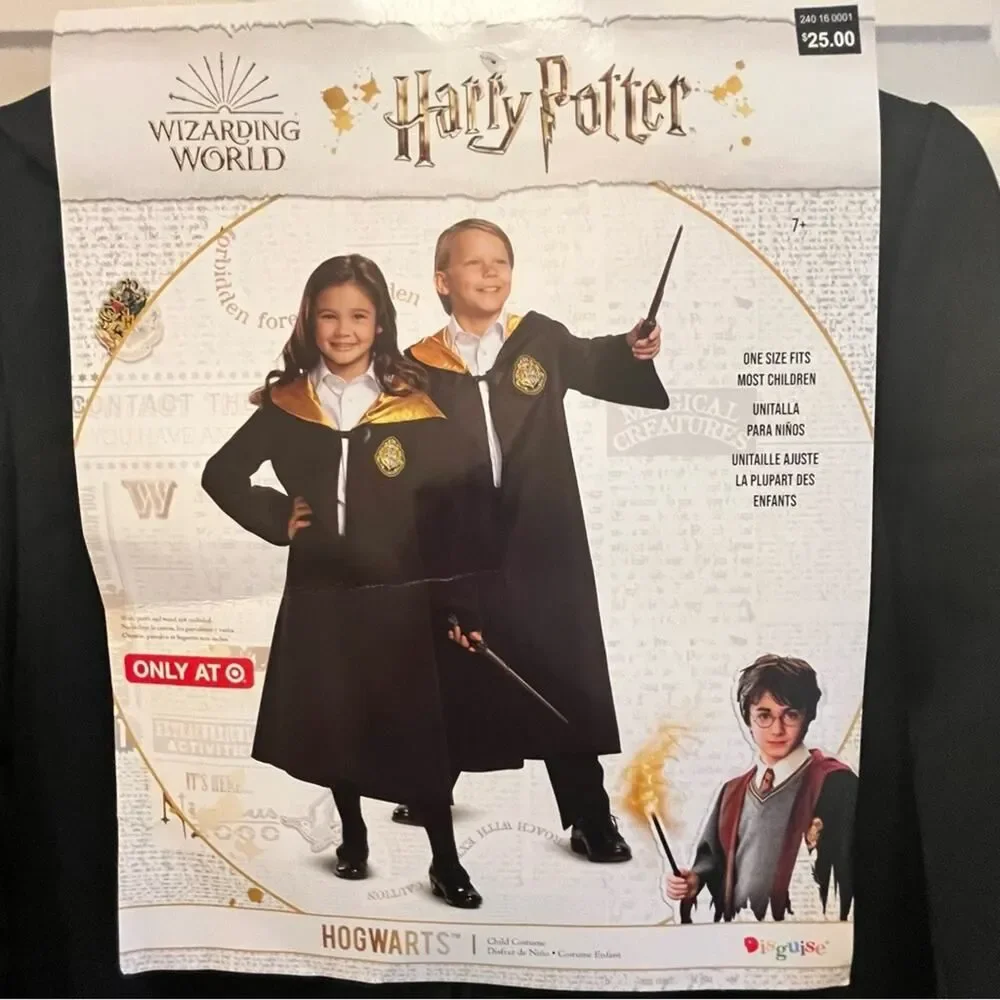 Kids Unisex Harry Potter Hogwarts Costume one size fits most Medium 7/8